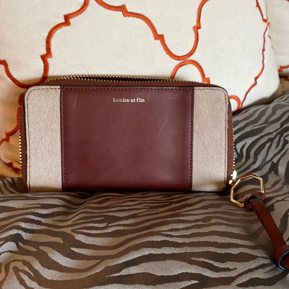 Louise Et Cie leather and hide wallet